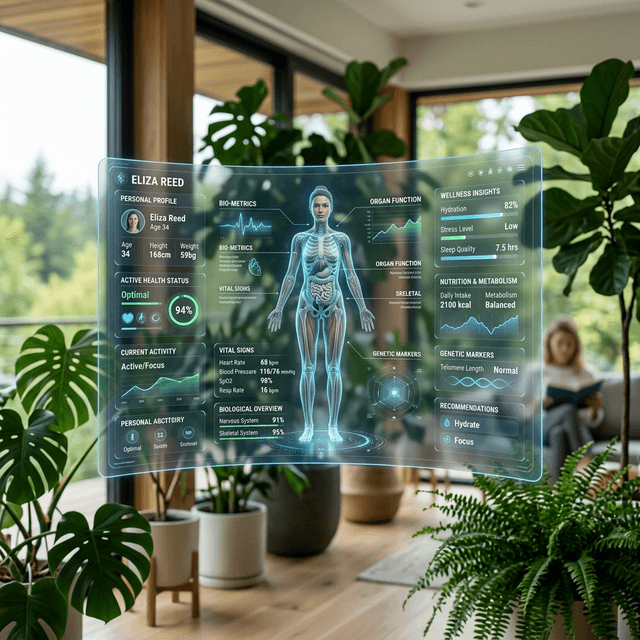 Digital Twin Dashboard holographic screen