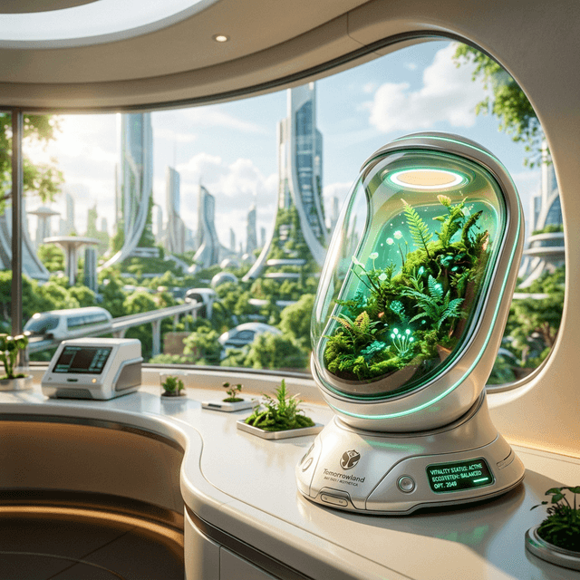 Glowing futuristic biotherapeutic capsule
