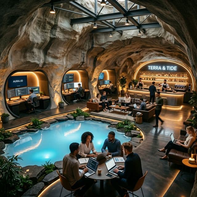 Geothermal Cave Workspace