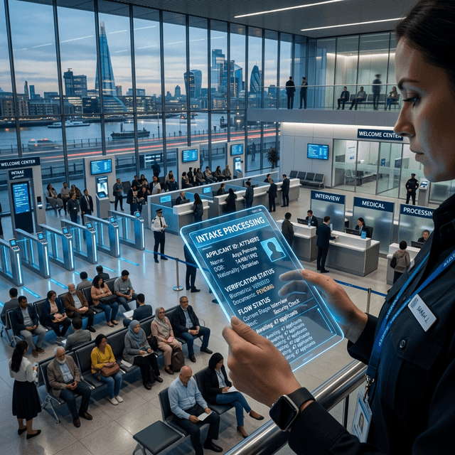 Overseas simulation intake processing