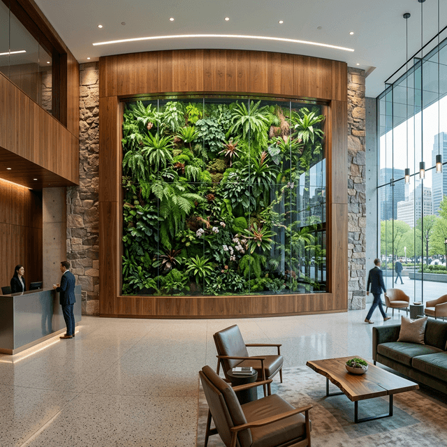 Cloud Forest Wall portal flush-integrated into a luxury hallway