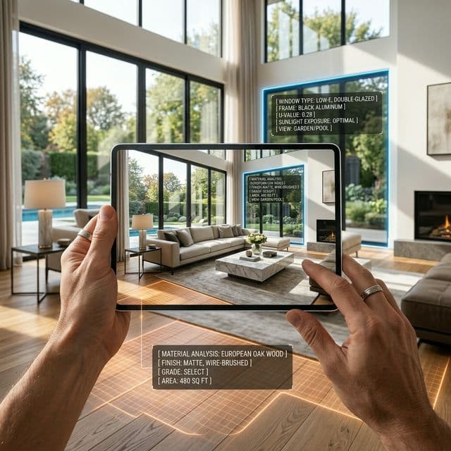 Tablet screening over a home