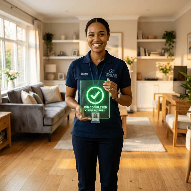 HomeQuote AI Cleaner Interface