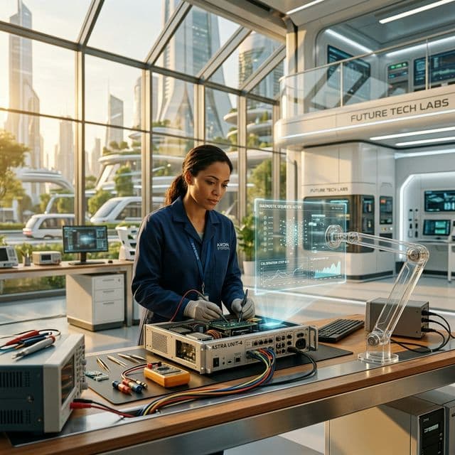 Future tradesperson capturing diagnostic data