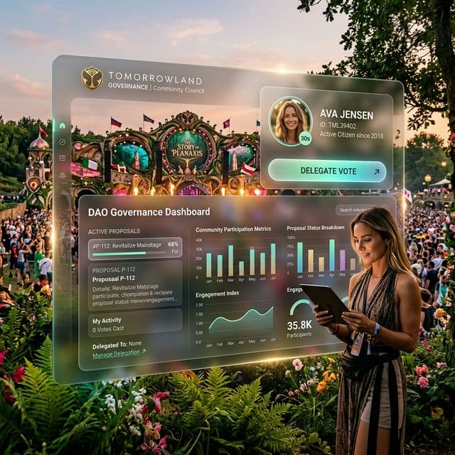 A sleek glassmorphism proxy voting dashboard